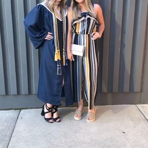 Jumpsuit striped blue